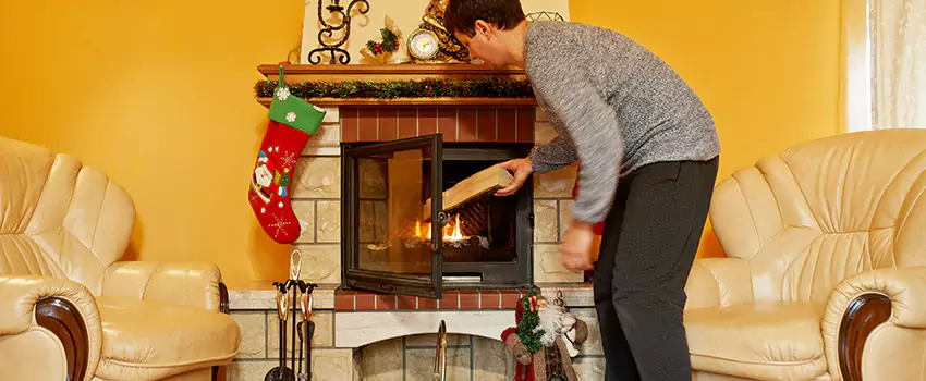 Rusted Metal Fireplace Restoration in Antioch, California